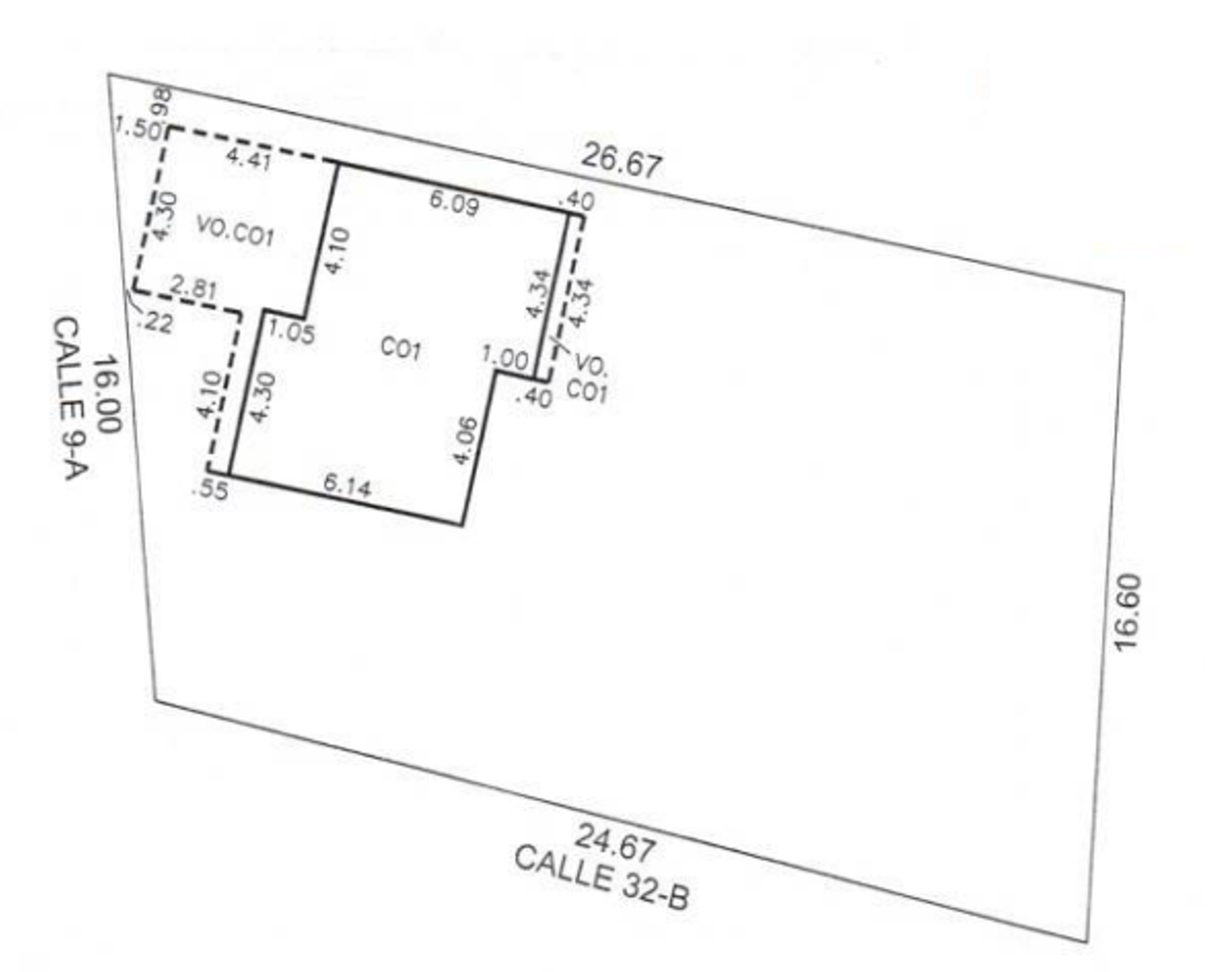 Terreno en venta en esquina en Col. Maya 405metros